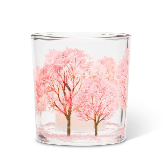 Cherry Blossom Votive 3 inch Glass Candle Holder