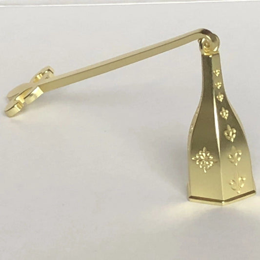 Fleur De Lis Snuffer with Matte Gold Finish
