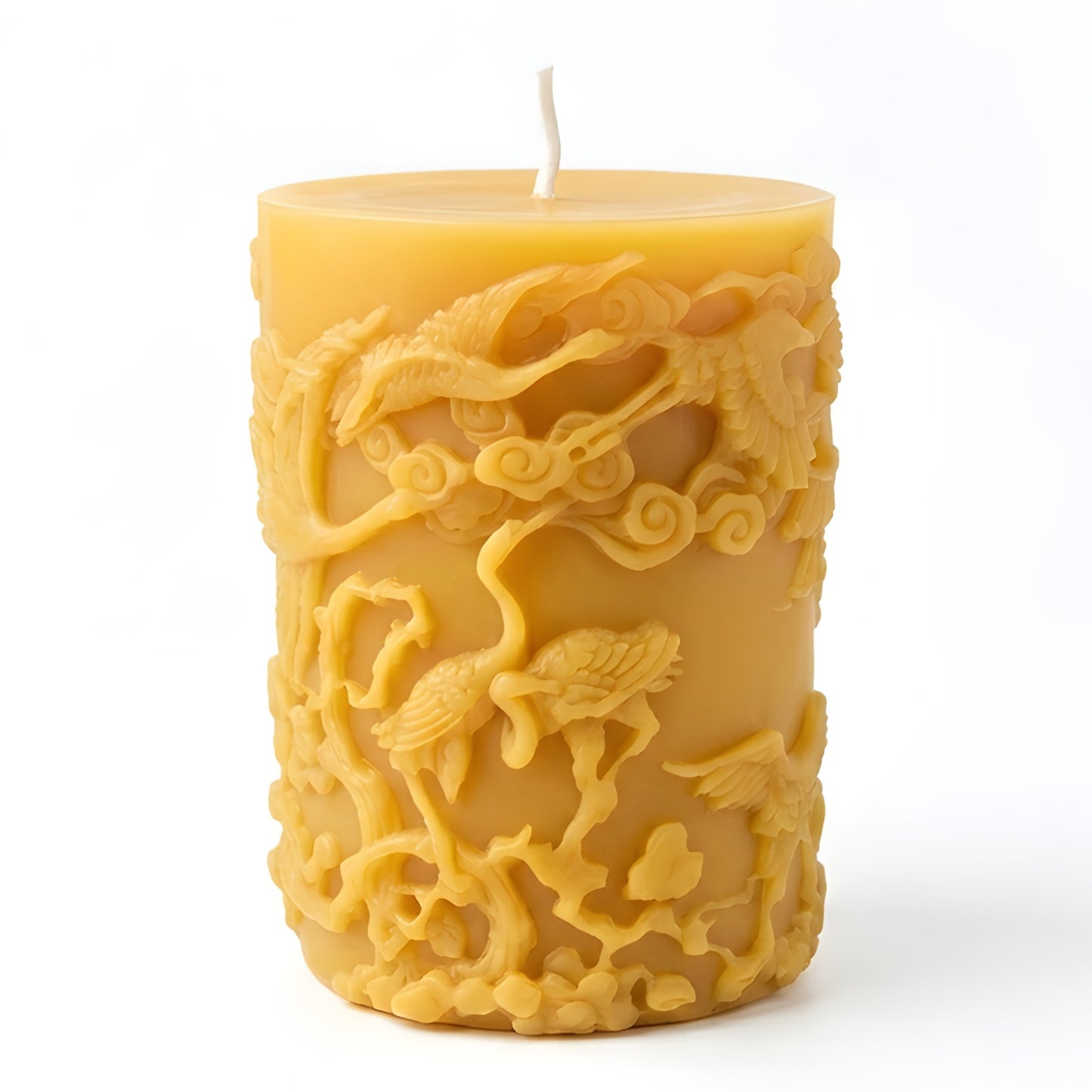 Wind + Crane Beeswax Pillar