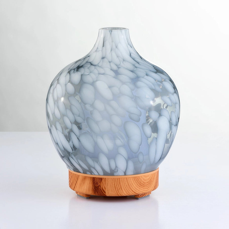 Silver Handcrafted Glass Aroma Diffuser