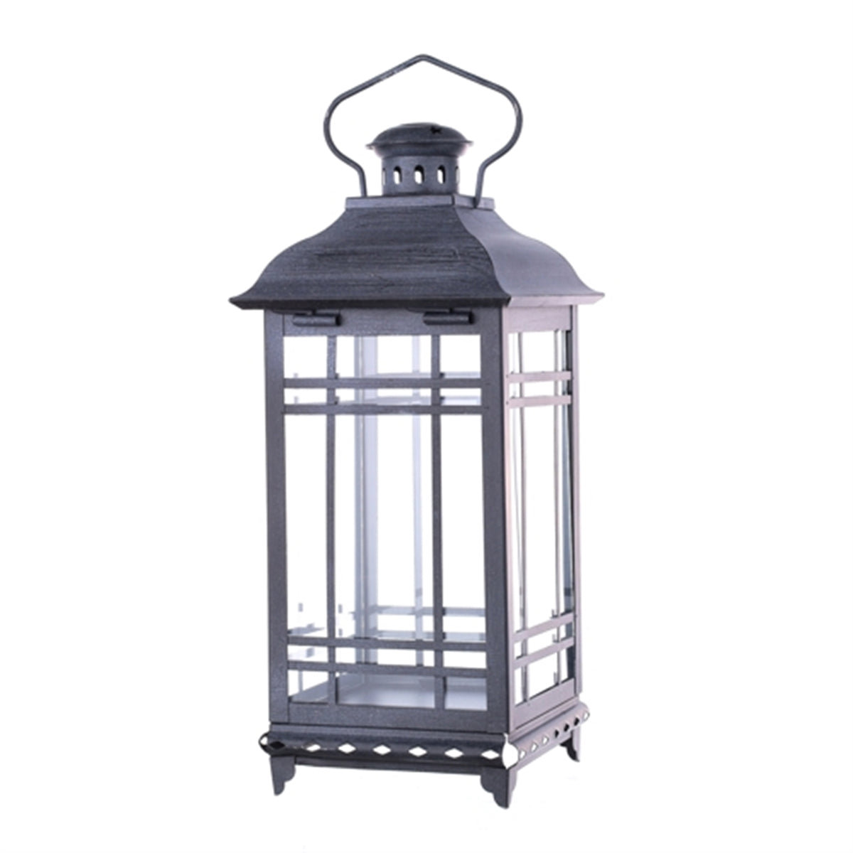 Traditional Grey Metal Lantern (Set of 3) — additional view