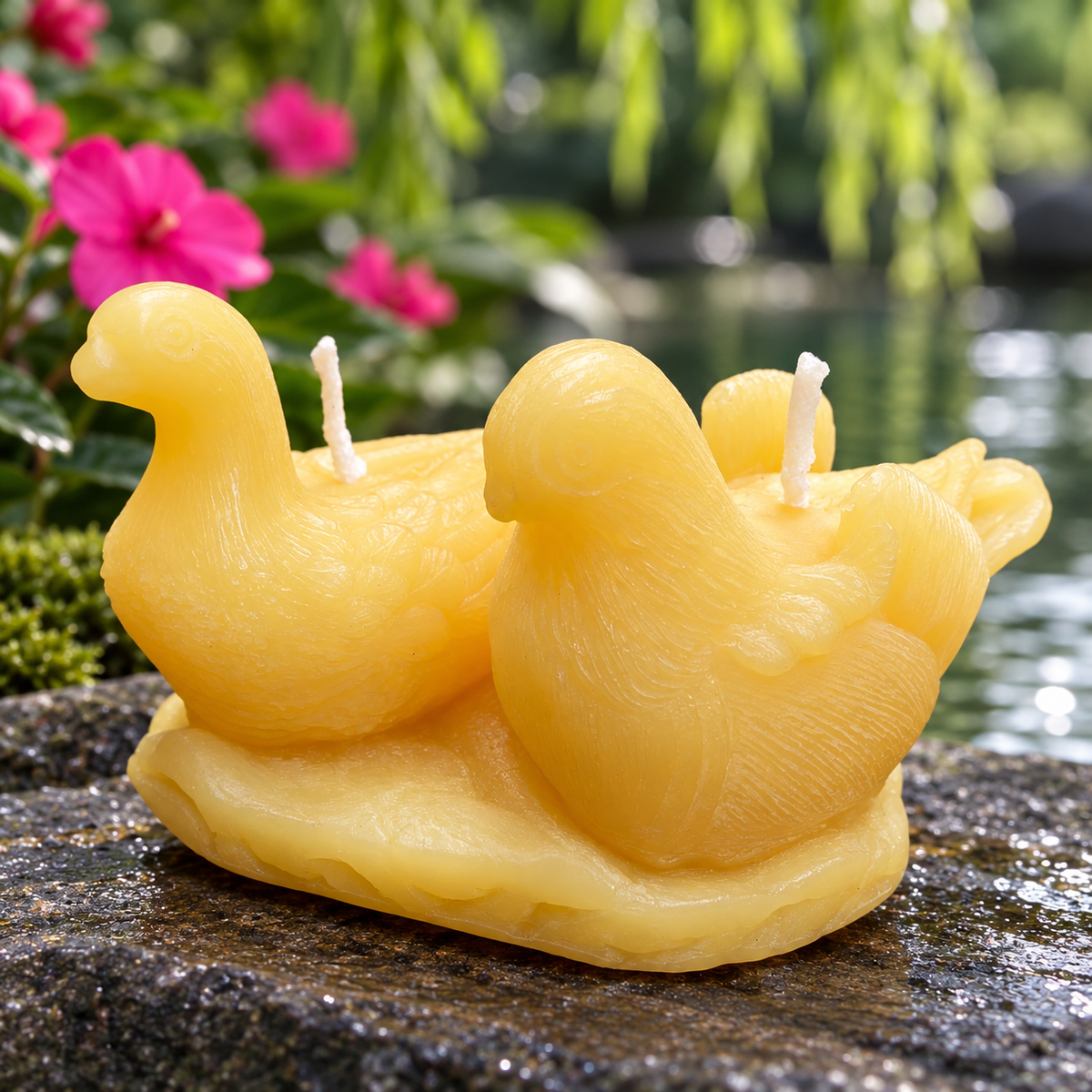 Doves Beeswax Candle