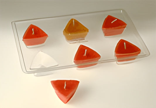 Candle Mold Tray - Triangle Floating (Polycarbonate)