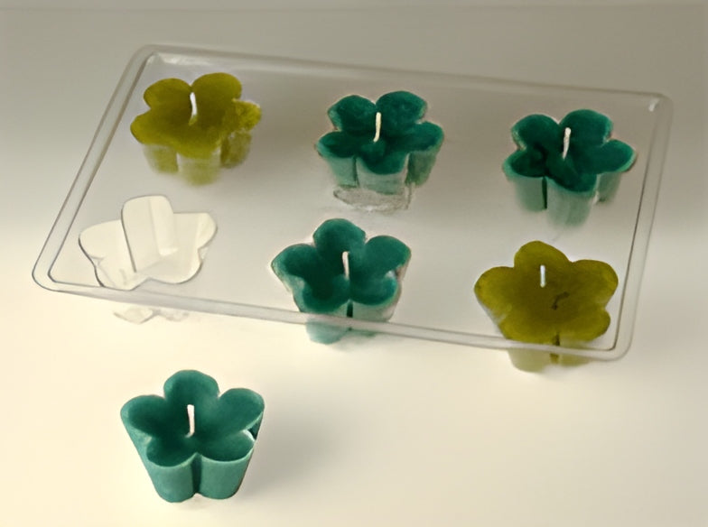 Candle Mold Tray - Clover Floating (Polycarbonate)