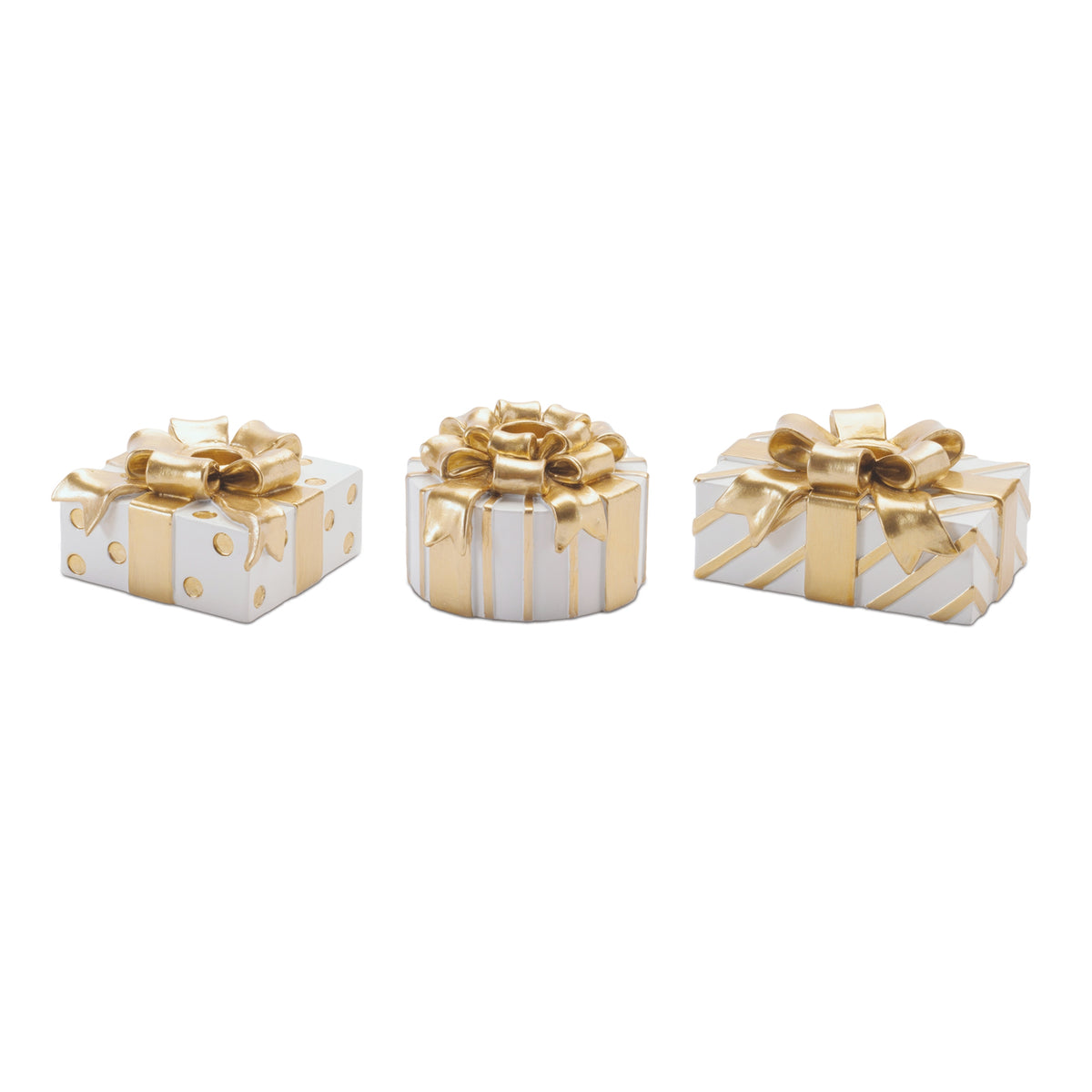 Package Taper Candle Holder (Set of 3) 2.5"H Resin