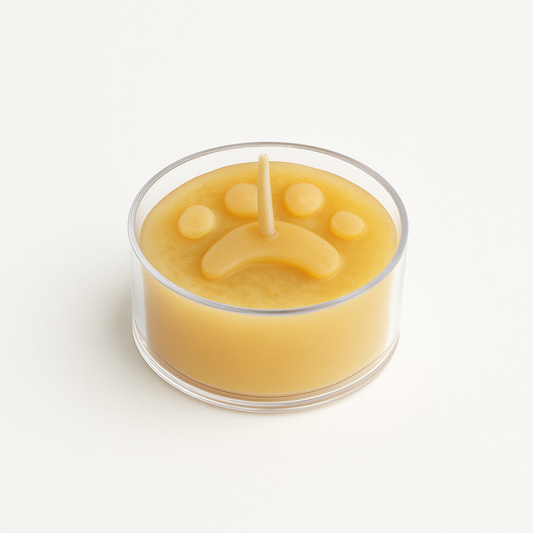 Paw Tealight Beeswax Candles