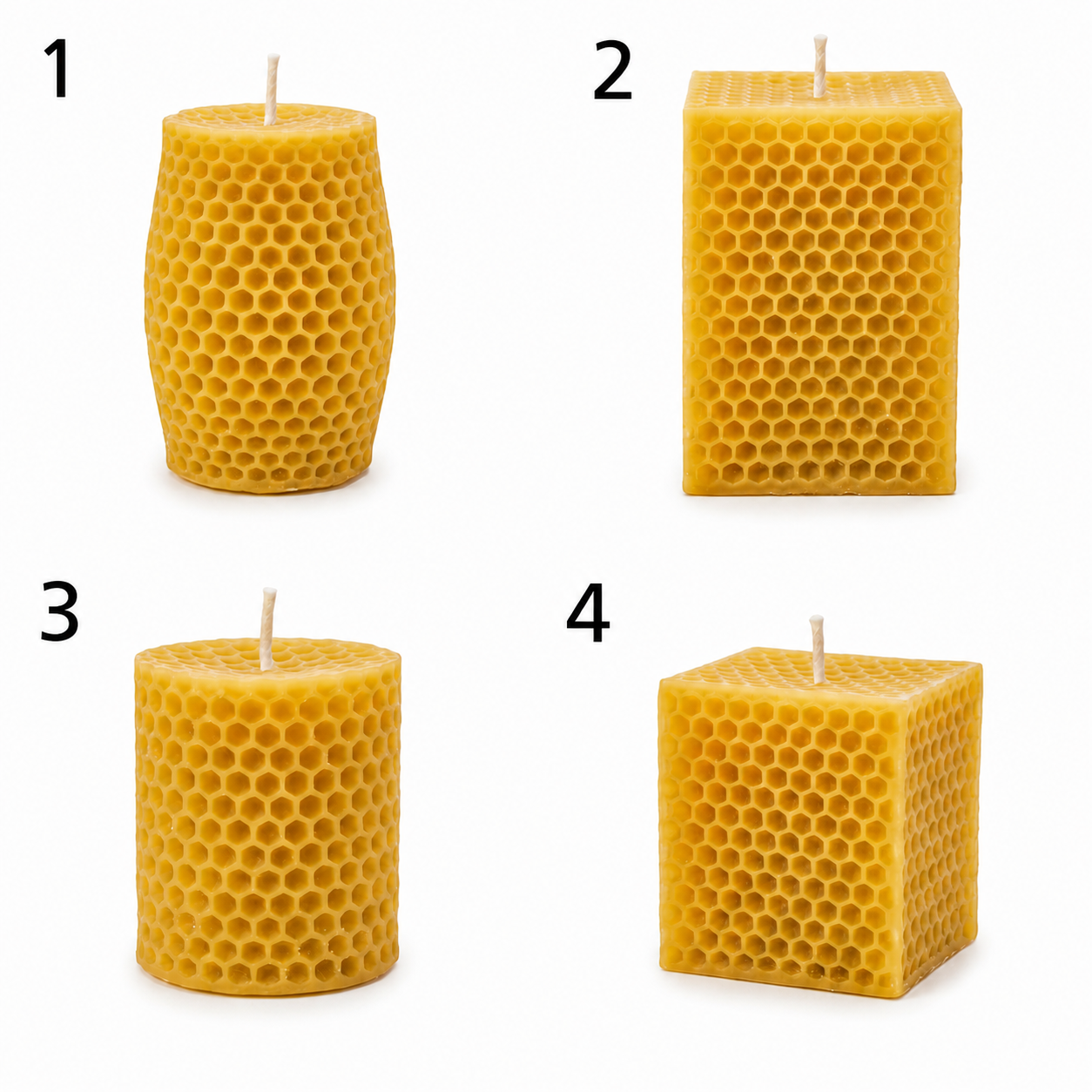Honeycomb Beeswax Candle Set