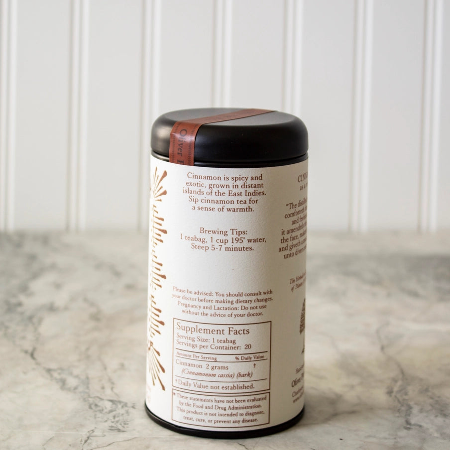 Cinnamon Tea Bags - 20 Teabags in Signature Tea Tin