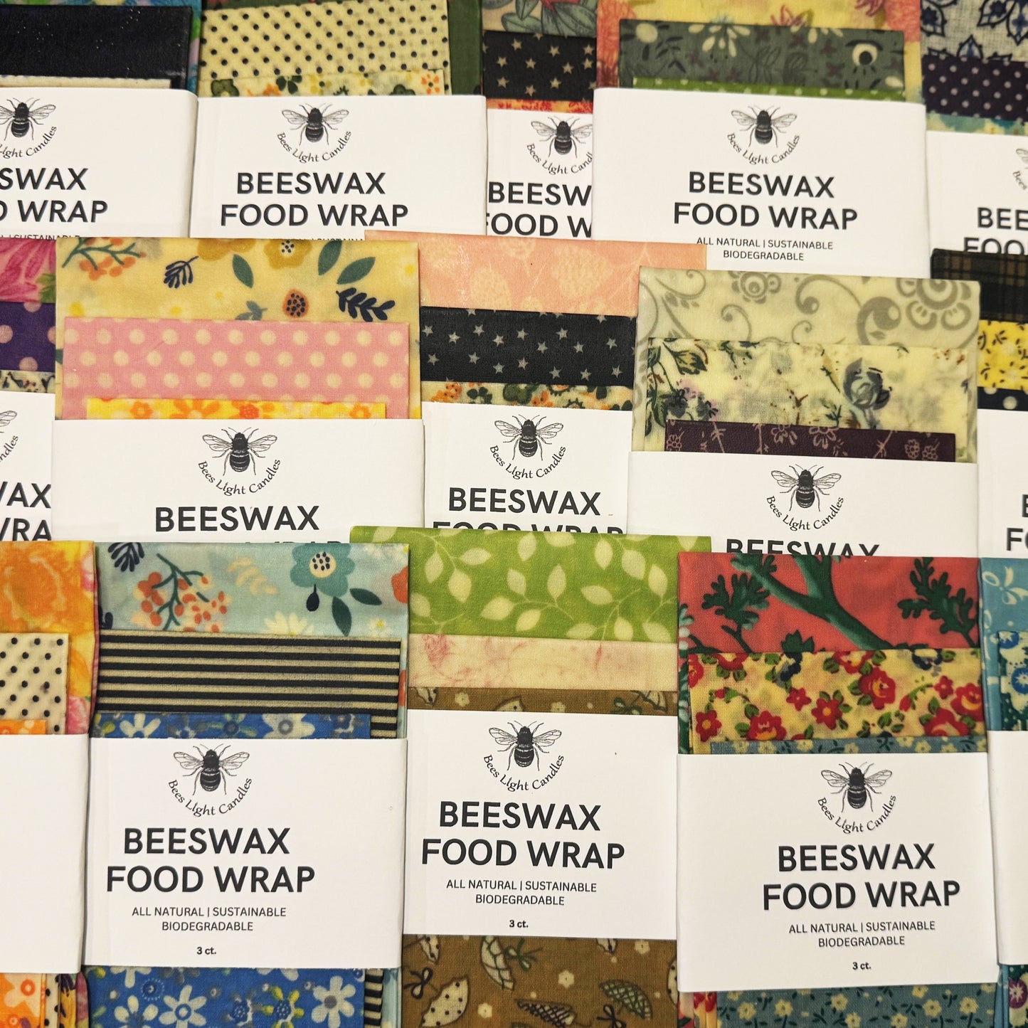 3 Piece Beeswax Food Wrap