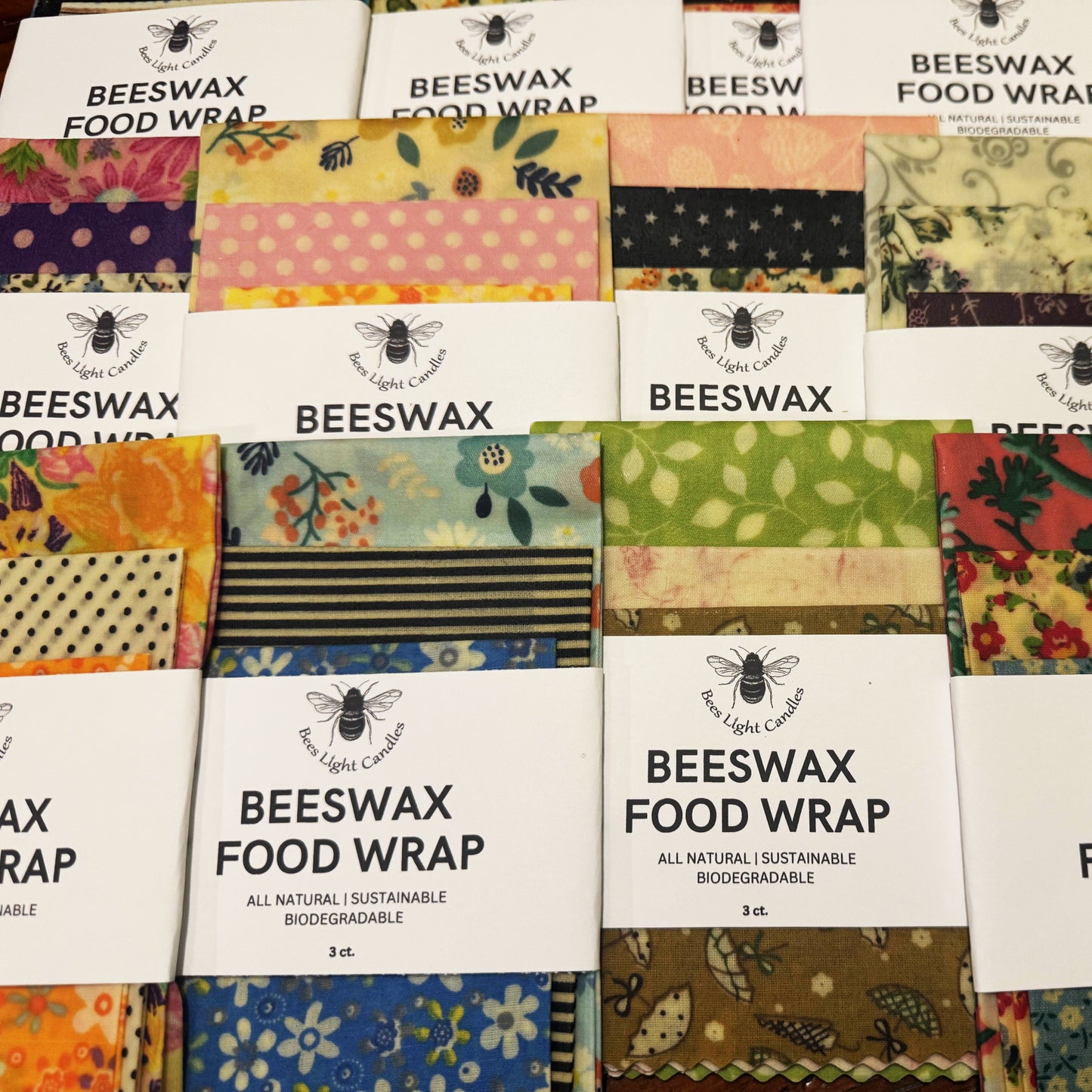 3 Piece Beeswax Food Wrap