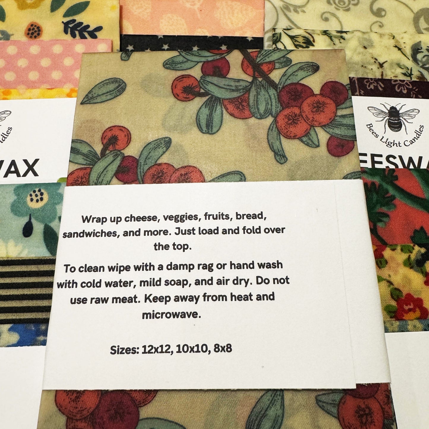 3 Piece Beeswax Food Wrap