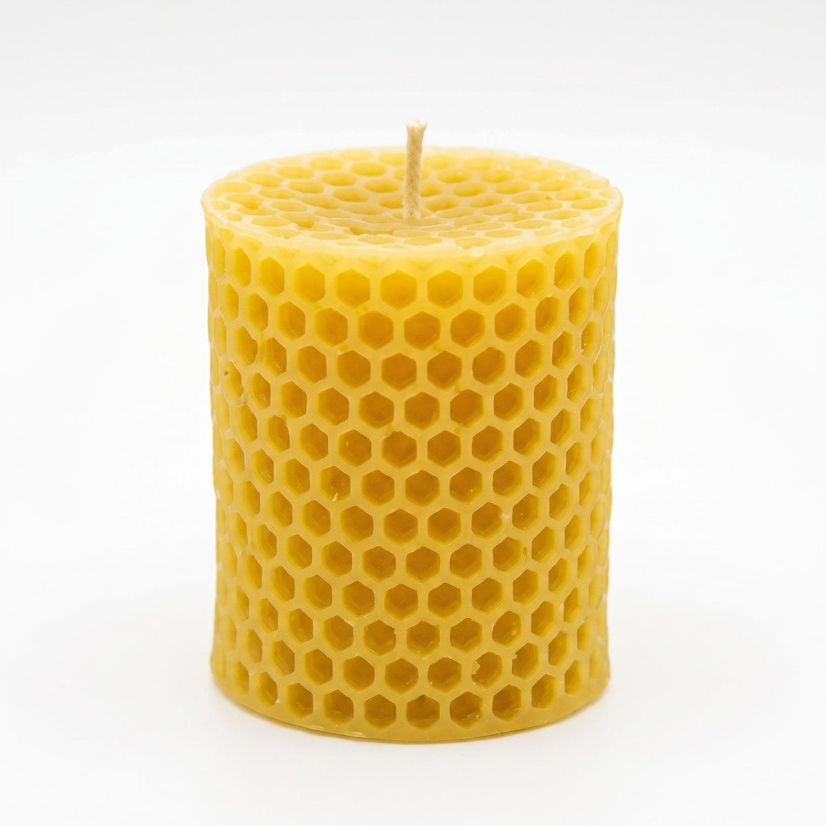 Honeycomb Cylinder Beeswax Candle