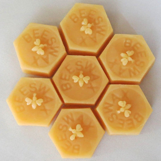 All Natural Beeswax Blocks | Apiary Grade A | Handpoured in USA | Yellow Bees Wax | Clean | Pure | BULK | Candle Making | Cosmetics | Ounces - Bees Light Candles
