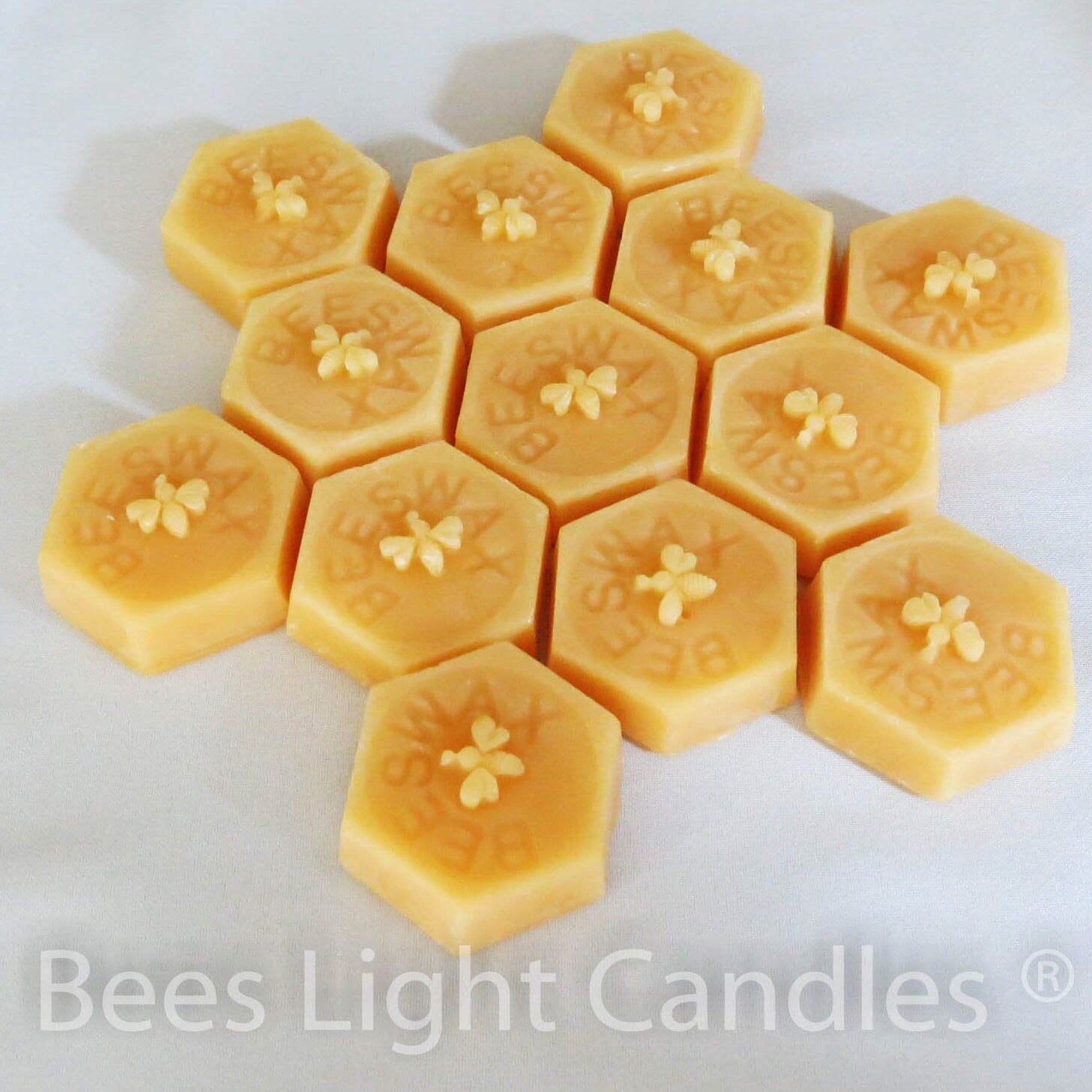 All Natural Beeswax Blocks | Apiary Grade A | Handpoured in USA | Yellow Bees Wax | Clean | Pure | BULK | Candle Making | Cosmetics | Ounces - Bees Light Candles
