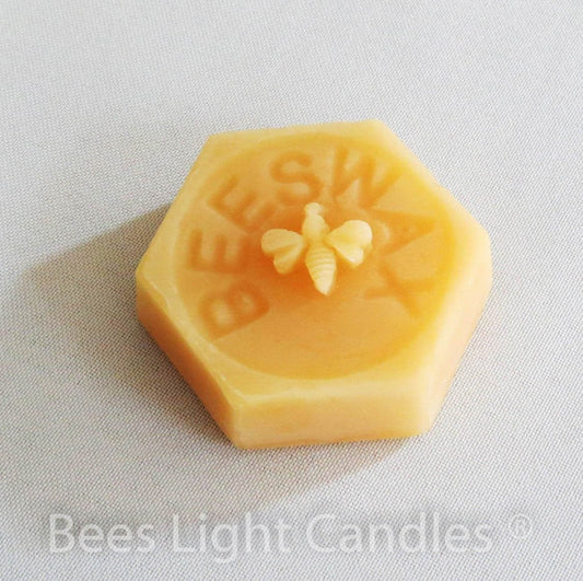All Natural Beeswax Blocks | Apiary Grade A | Handpoured in USA | Yellow Bees Wax | Clean | Pure | BULK | Candle Making | Cosmetics | Ounces - Bees Light Candles
