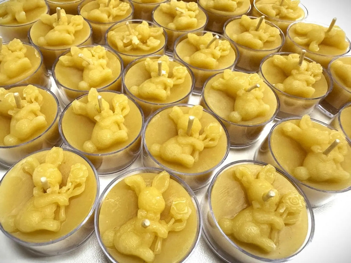 Bunny Tealight Beeswax Candles