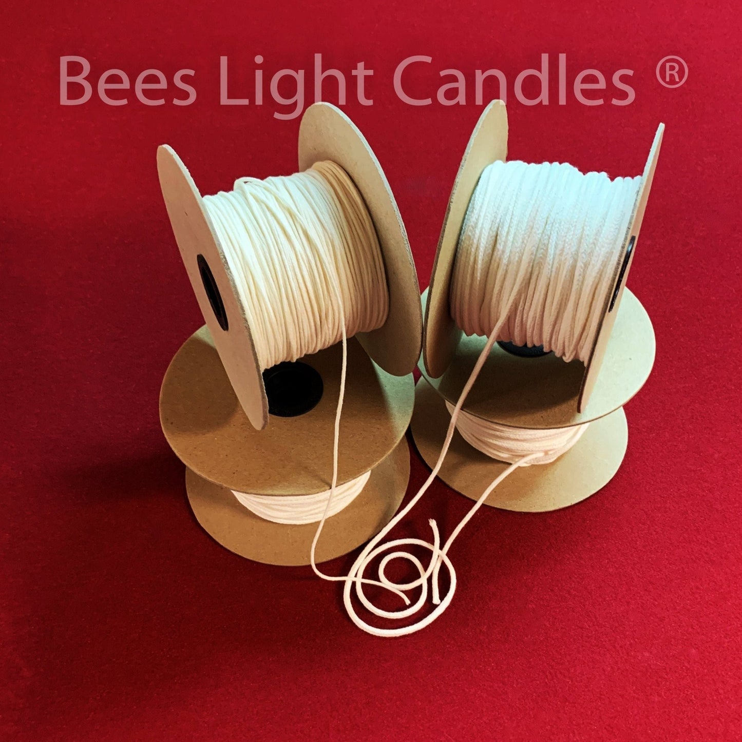 Candle Wicks Square Braided | 100% Natural | Making Candles | Spools Wicking | Beeswax Wick Size - 1|0 2|0 3|0 4|0 5|0 6|0 #1 #2 #3 #4 #5 #6 - Bees Light Candles