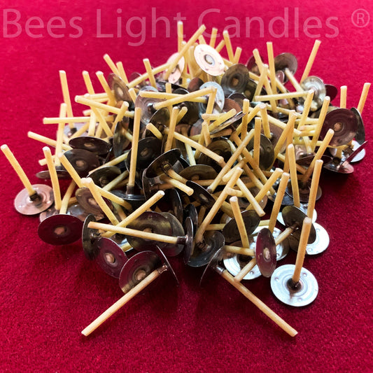 Tealight Cotton Wicks Beeswax Coated | USA |Candle Making Supplies