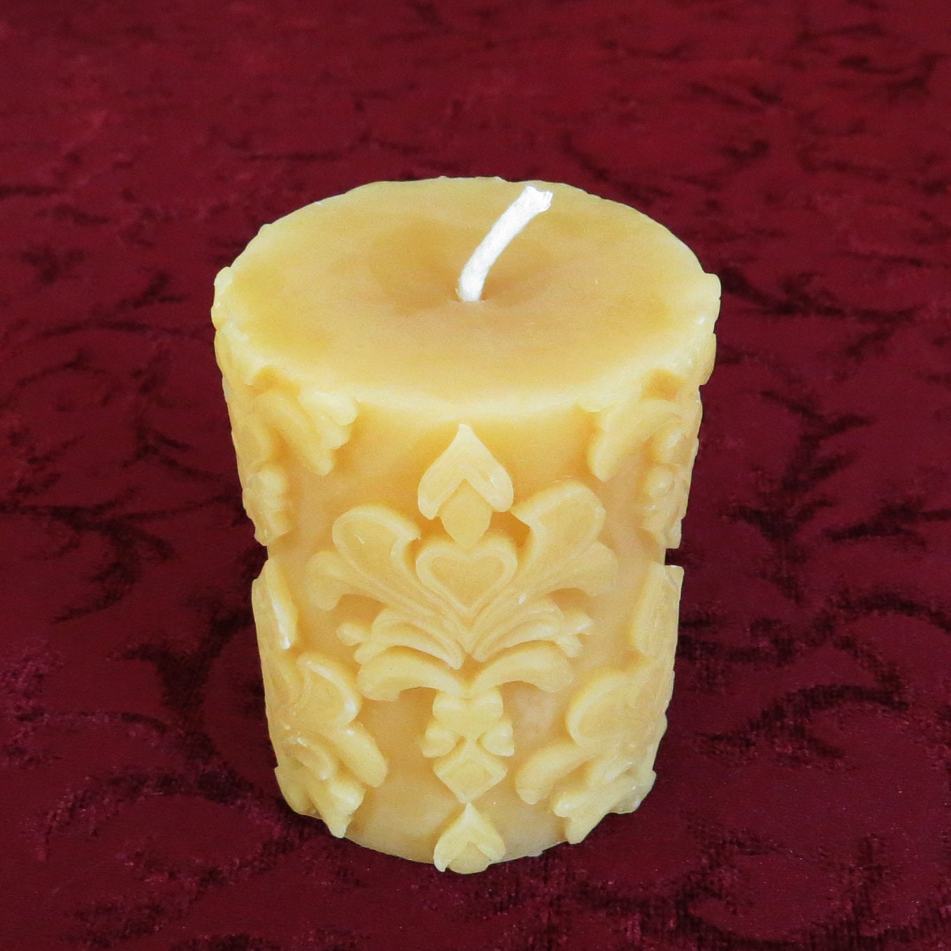 Fleur De Lis Pillar Candle