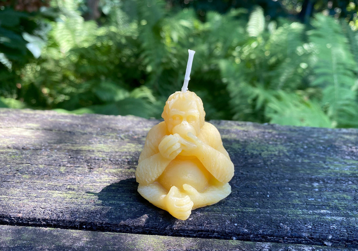 Orangutan Beeswax Candle 100 All Natural Bee Wax Candles Monkey
