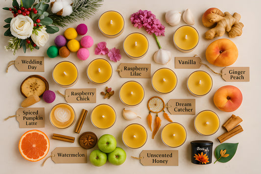 Handmade Scented Beeswax Tealights