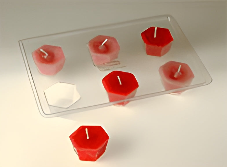Candle Mold Tray - Hexagon Floating (Polycarbonate)