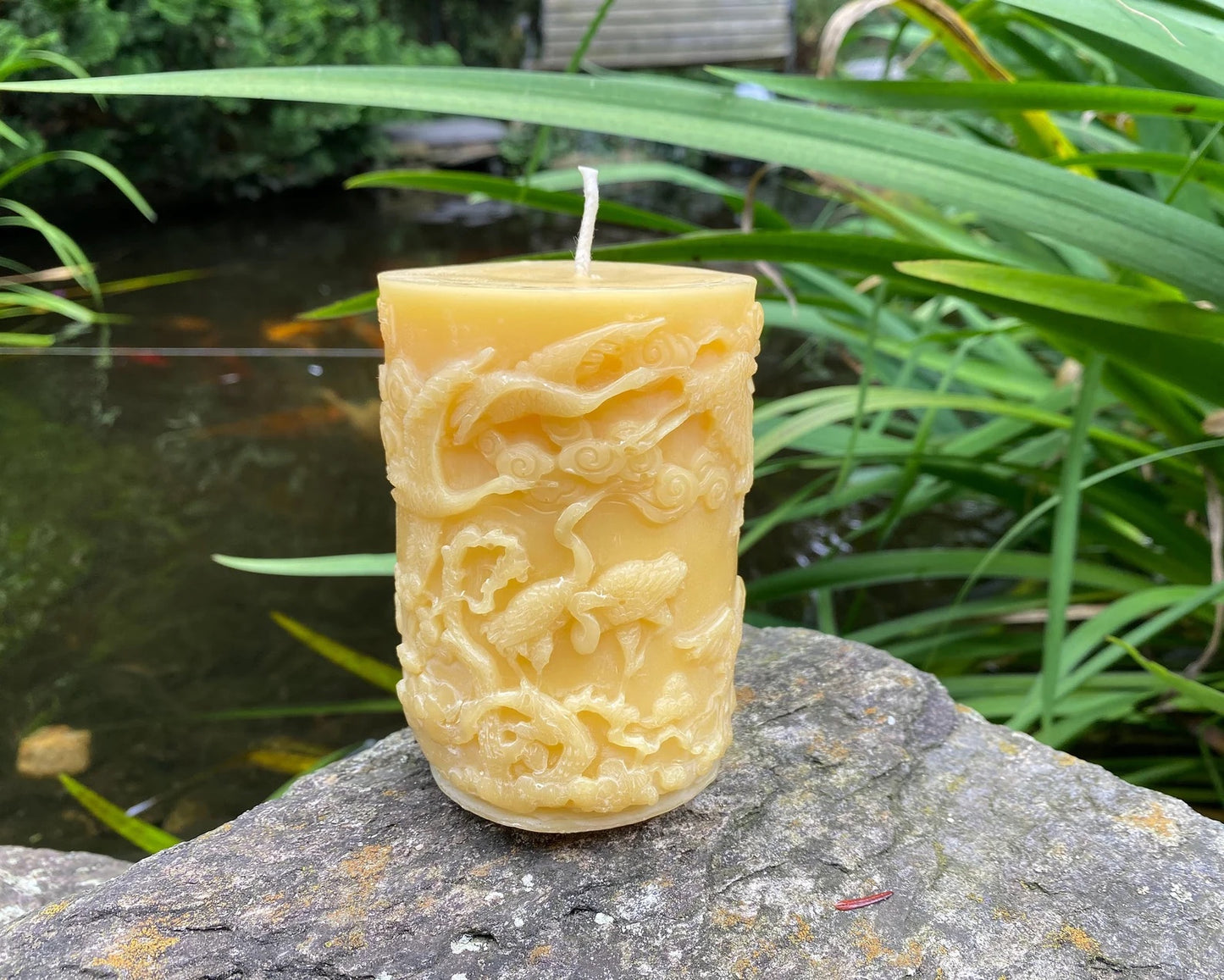 Wind + Crane Beeswax Pillar