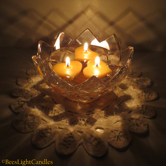 Floating Beeswax Candles