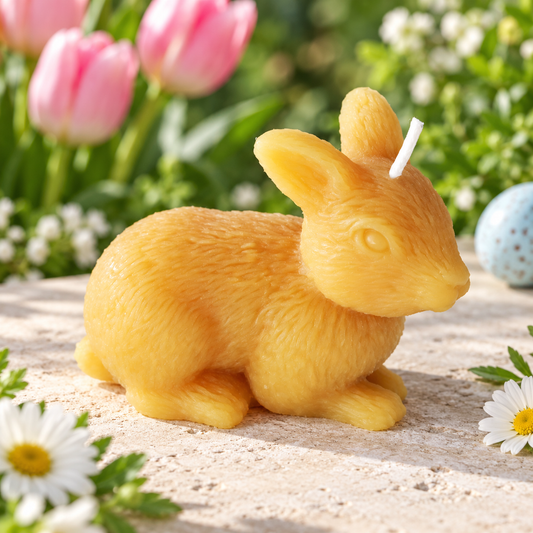 Bunny Rabbit Beeswax Candle
