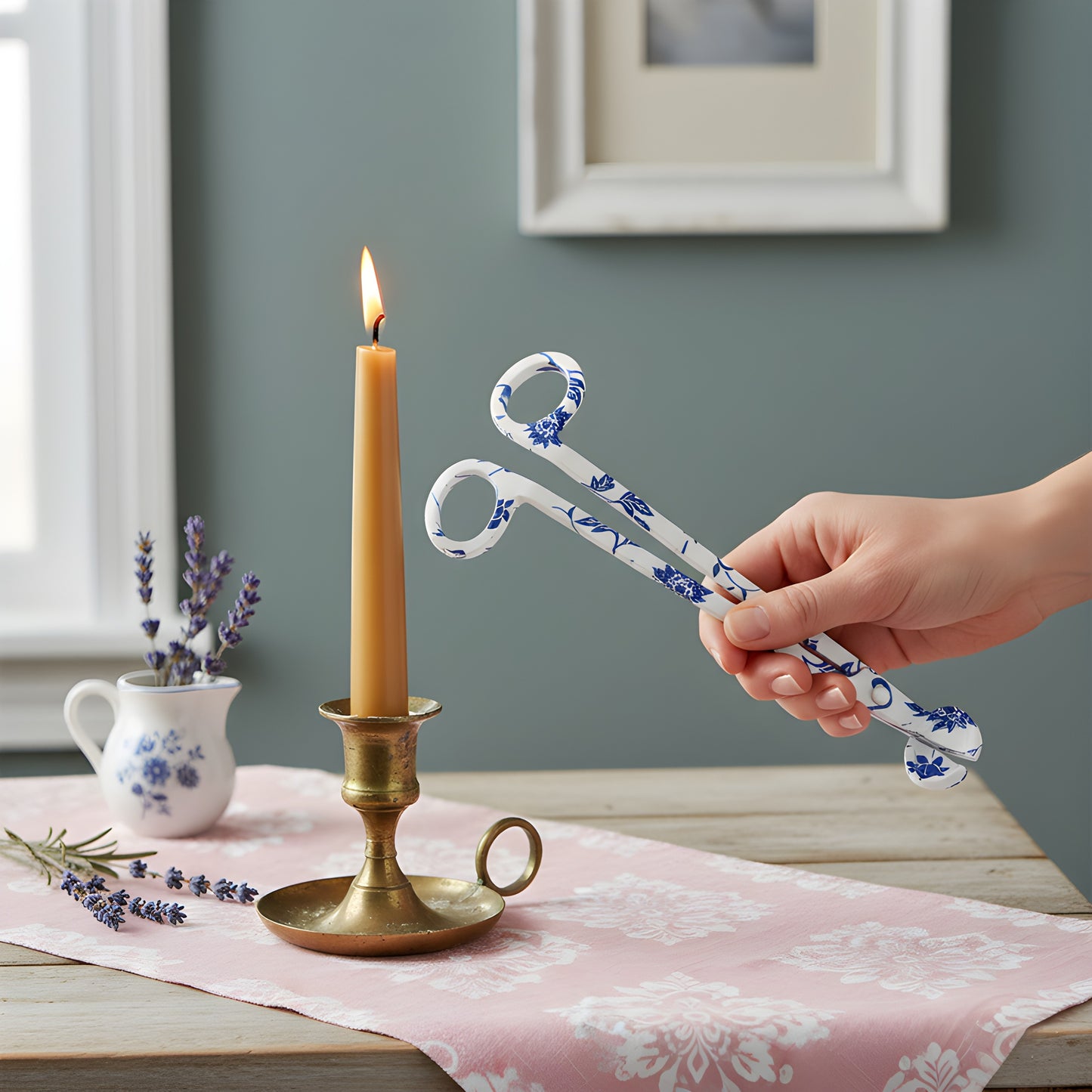 Elegant Floral Nature Wick Trimmer