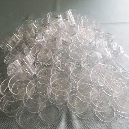 1000 Clear Tealight Cups | Tea Light Candle Holders Polycarbonate | FAST SHIPPING | Containers | NEW | Candle Making Supplies | Bulk Cups - Bees Light Candles