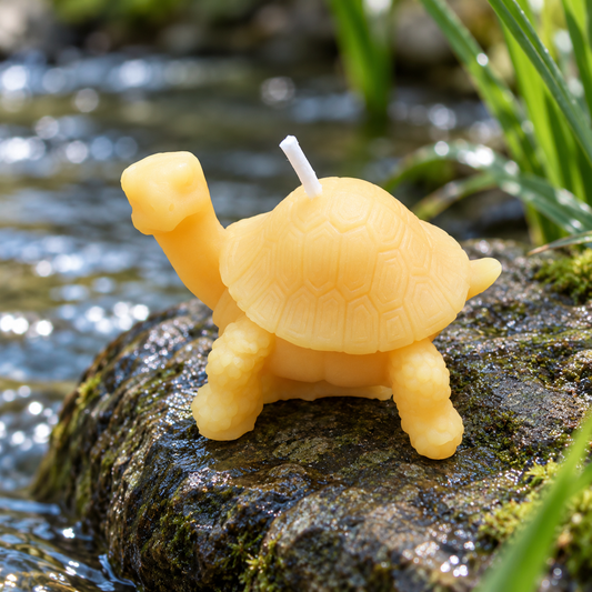 Little Turtle Beeswax Candle