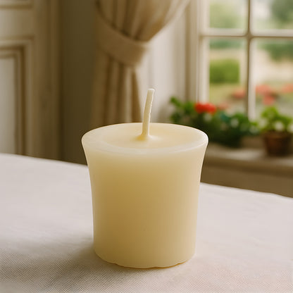 White Beeswax Votive Candles