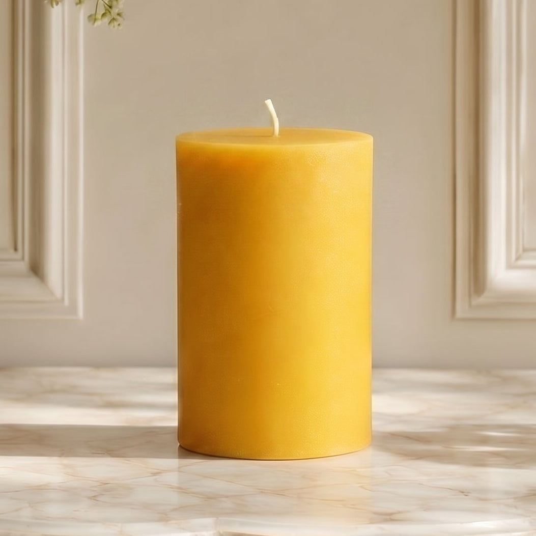 3x5 Inch Beeswax Pillar Candle