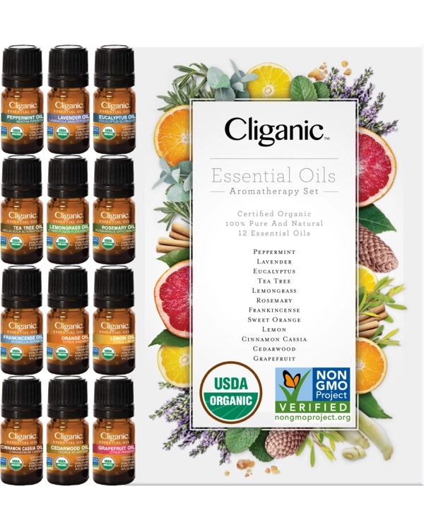 Essential Oils Set - Organic Aromatherapy Set