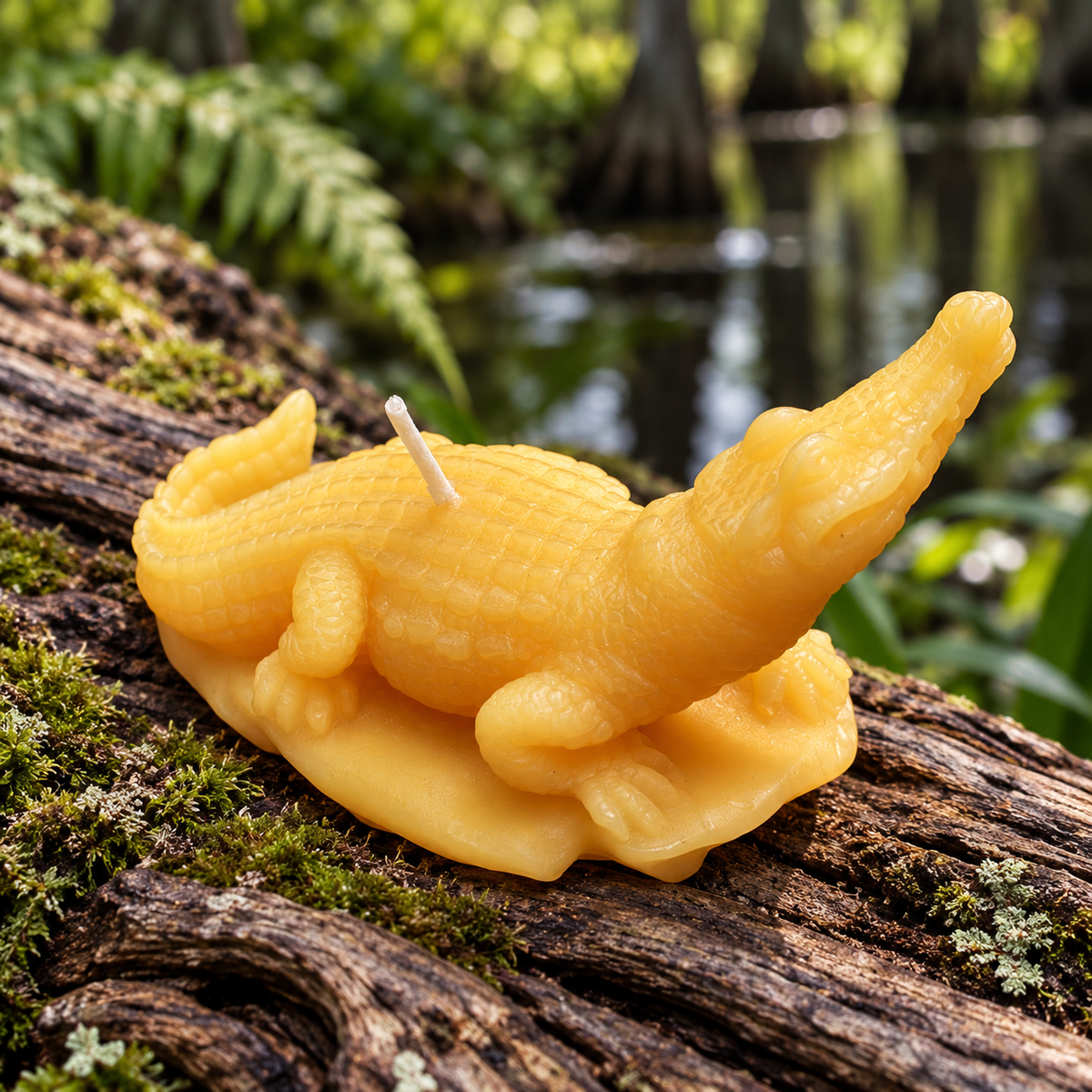 Crocodile Beeswax Candle