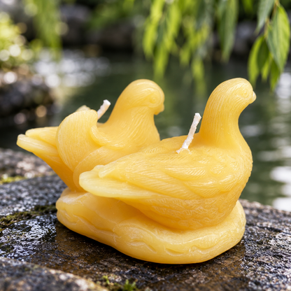 Doves Beeswax Candle