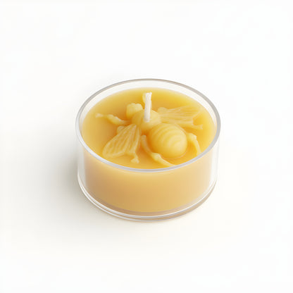 Honey Bee Tealight Beeswax Candles
