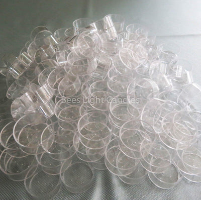 75 Clear Polycarbonate Tealight Cups