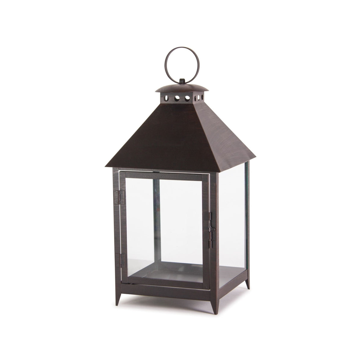 Footed Iron Metal Lantern (Set of 2) — additional view