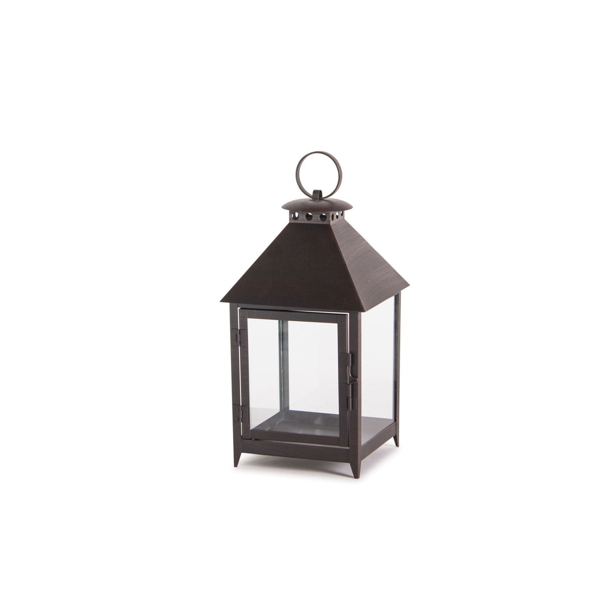 Footed Iron Metal Lantern (Set of 2) — additional view