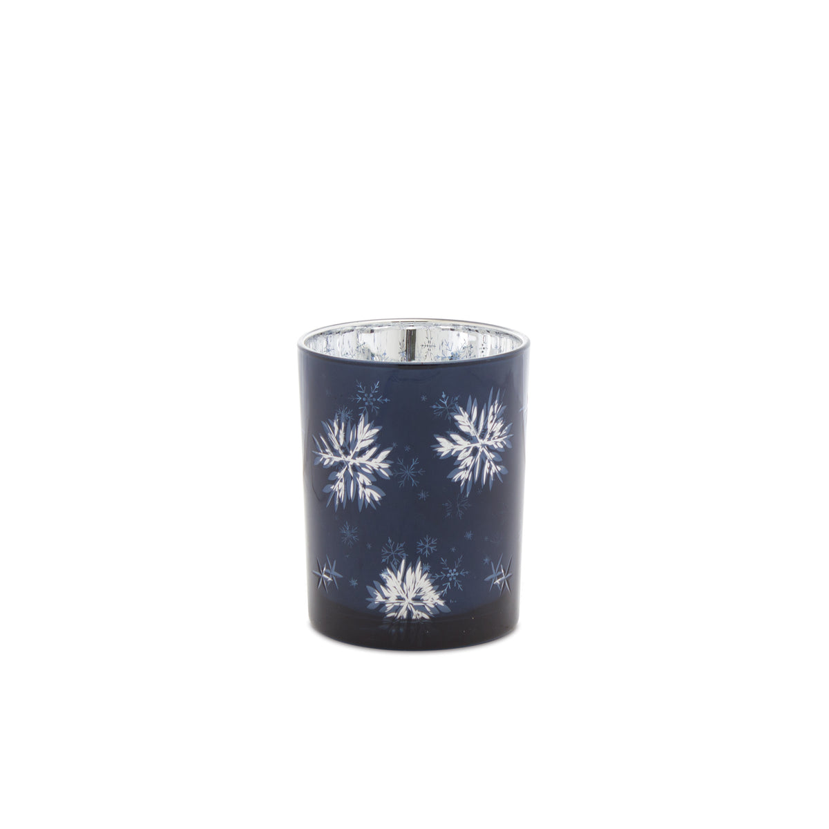 Frosted Votive Candle Holder with Snowflake Design (Set of 2) — additional view