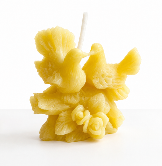 Love Birds Beeswax Candle