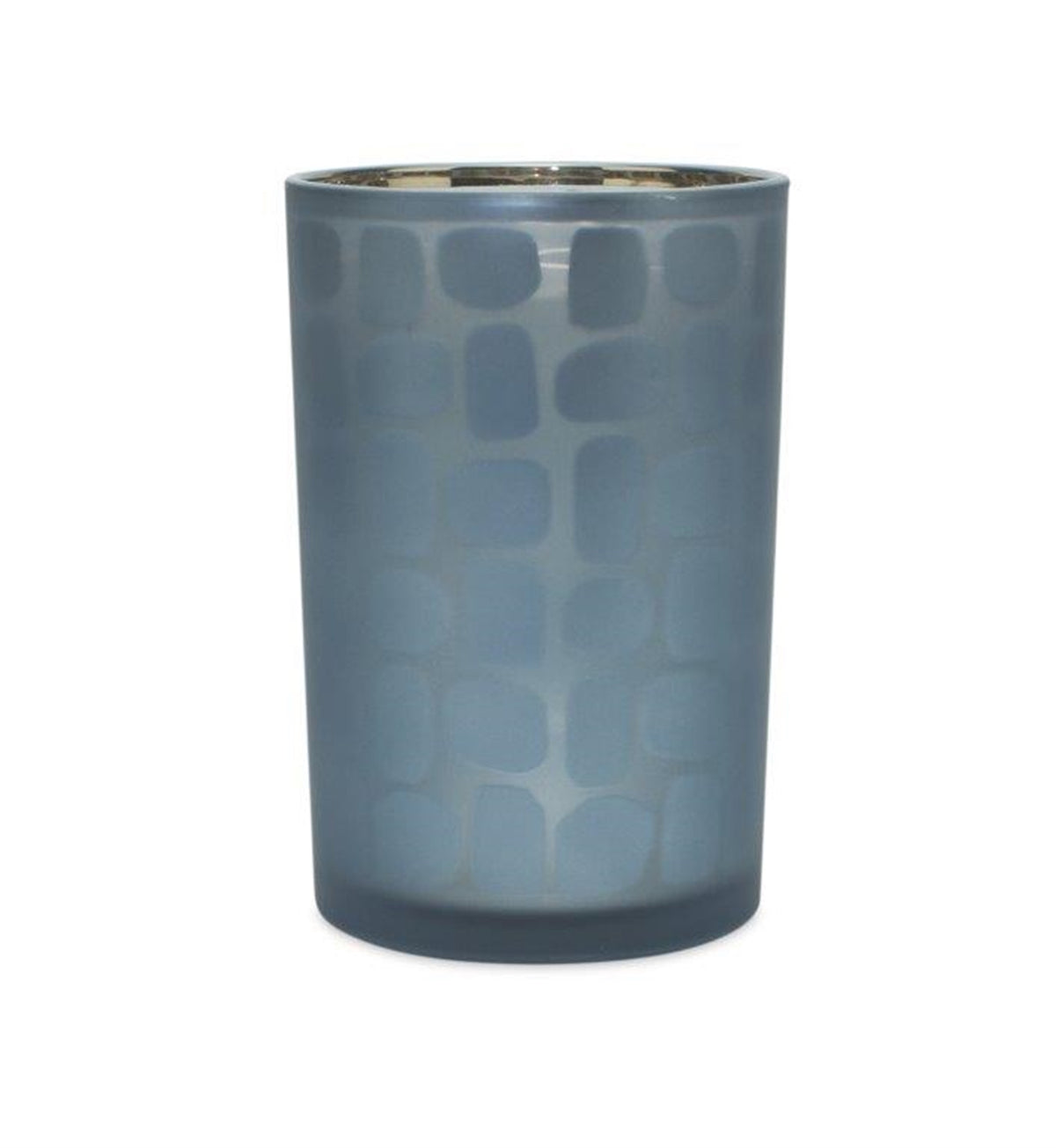 Navy Frosted Glass Candle Holder (Set of 2) — additional view