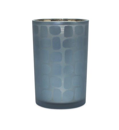 Navy Frosted Glass Candle Holder (Set of 2) — additional view