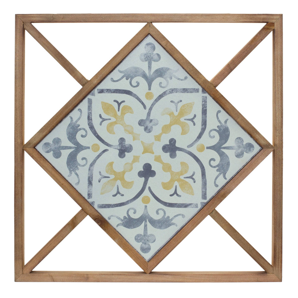 Framed Ornamental Wall Tile (Set of 2) 14.25"SQ — additional view