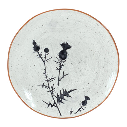Rustic Thistle Etched Plate with Speckled Finish (Set of 4) — additional view