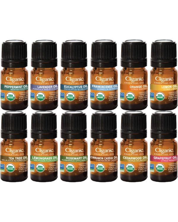 Essential Oils Set - Organic Aromatherapy Set