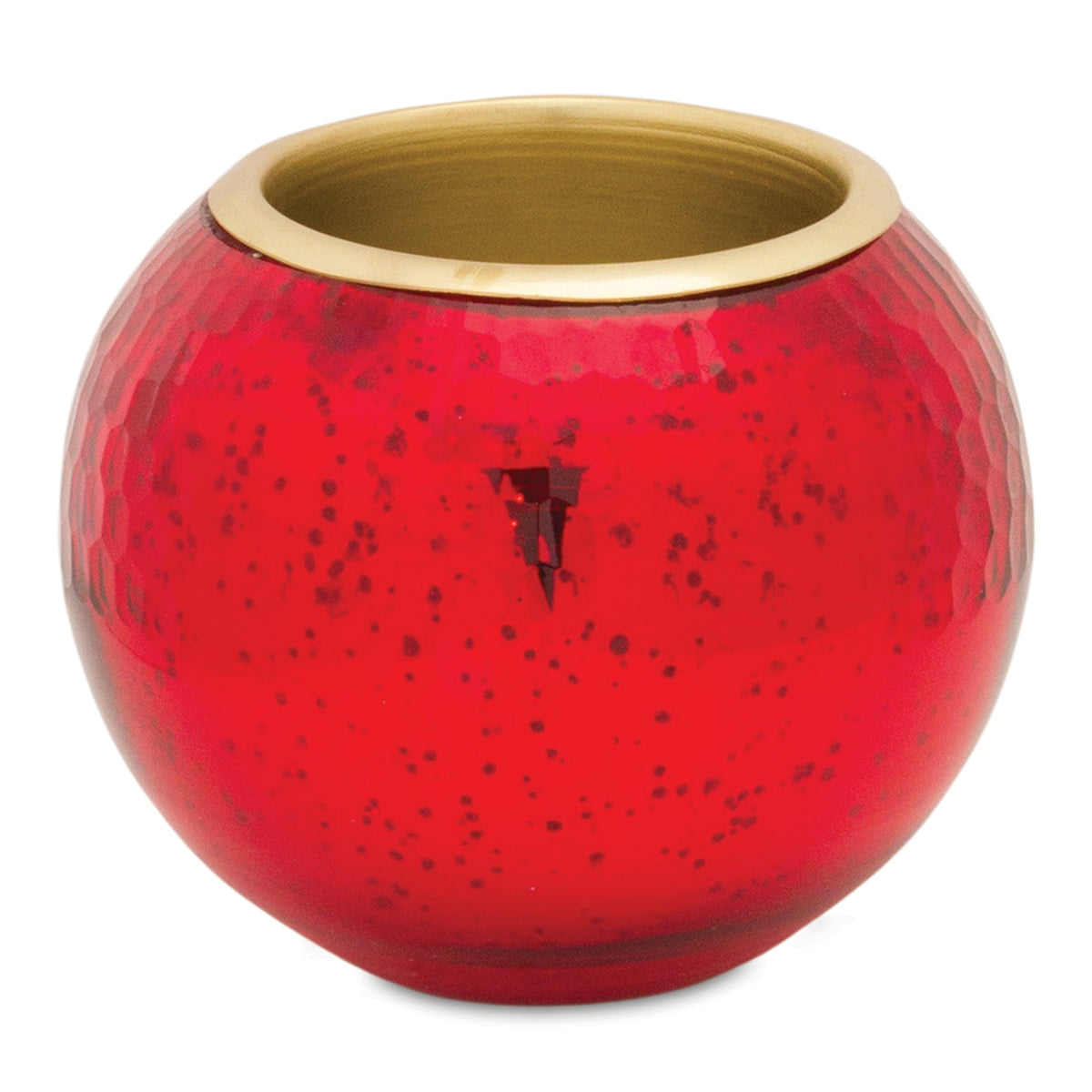 Round Mercury Glass Votive Holder with Metal Insert (Set of 2) — additional view