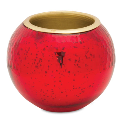 Round Mercury Glass Votive Holder with Metal Insert (Set of 2) — additional view